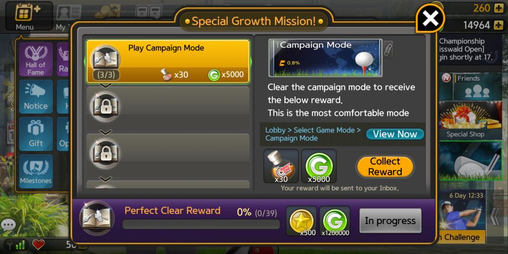 golf star special growth mission