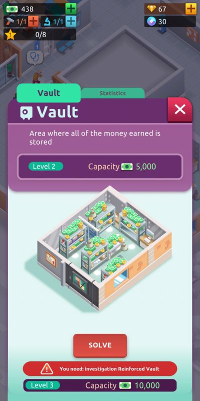 hospital empire tycoon vault upgrades