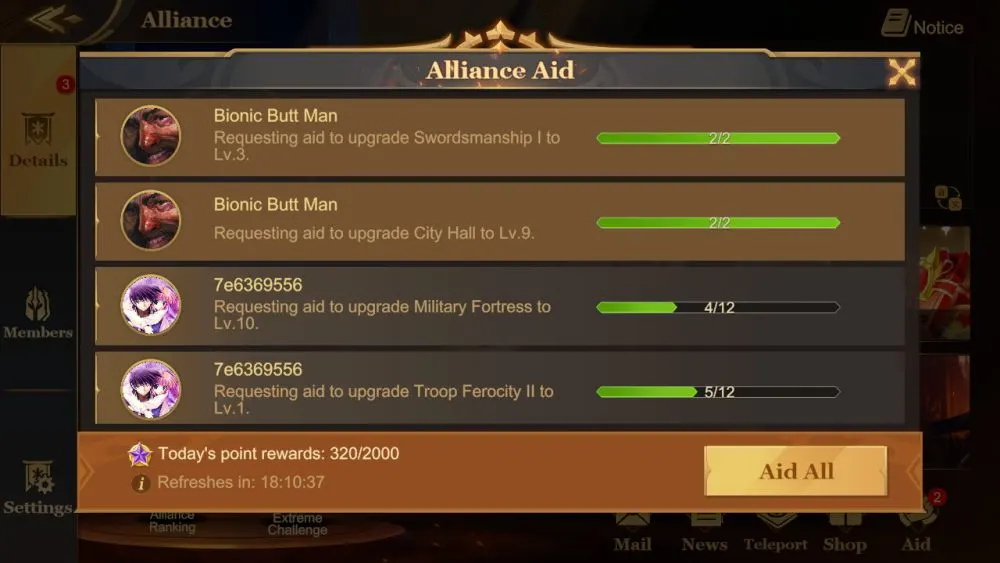 land of empires immortal alliance aid