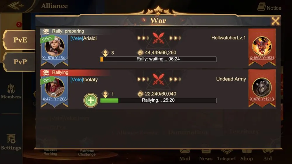 land of empires immortal alliance war