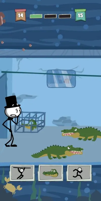 prison break stickman adventure alligator mask