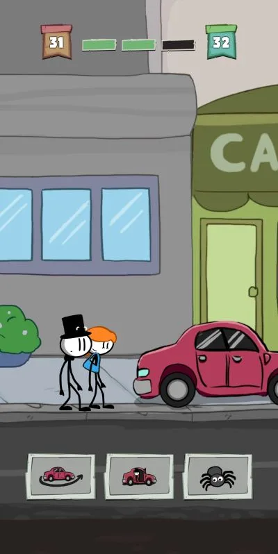 prison break stickman adventure car