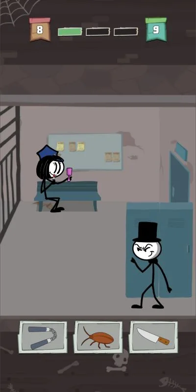 prison break stickman adventure cockroach