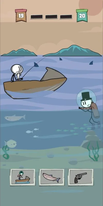 prison break stickman adventure fish