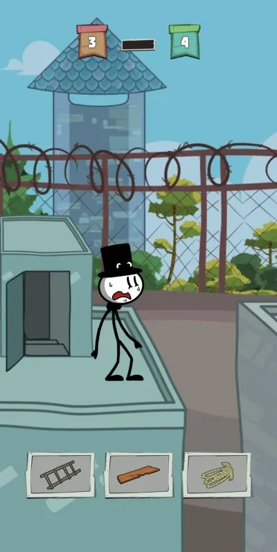 prison break stickman adventure ladder