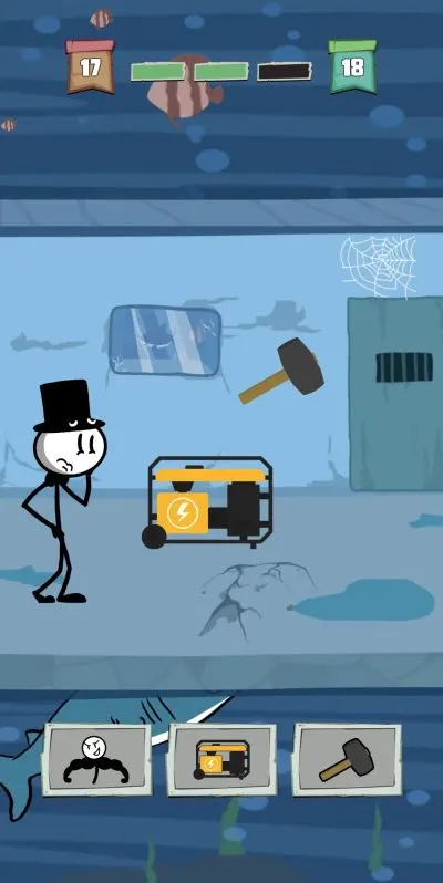 prison break stickman adventure mallet