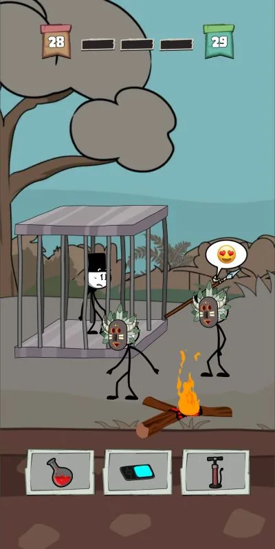 prison break stickman adventure red potion