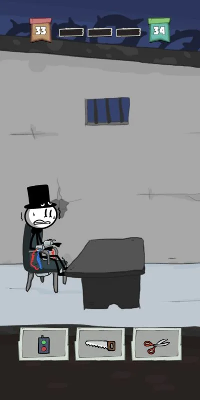 prison break stickman adventure scissors