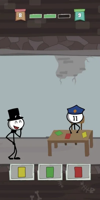 prison break stickman adventure yellow card