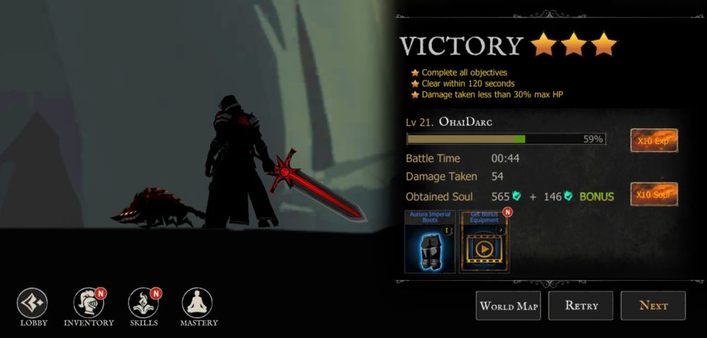 shadow of death dark knight victory