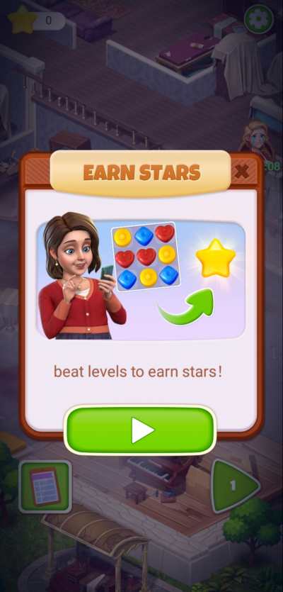 earning stars in candy manor