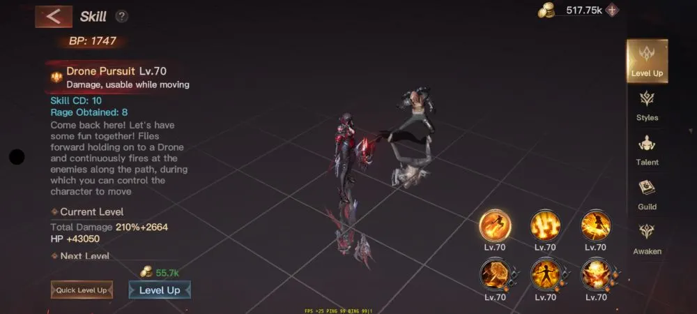 dark nemesis infinite quest skills