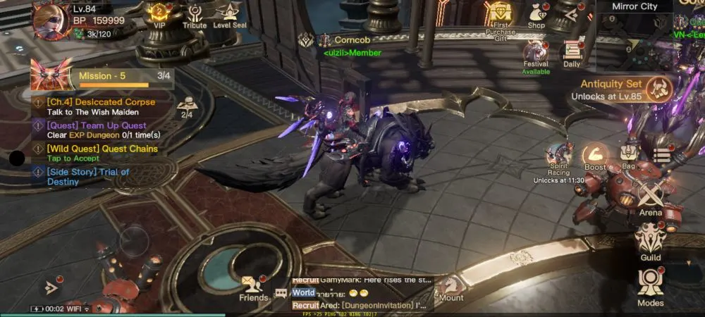 dark nemesis infinite quest standing by