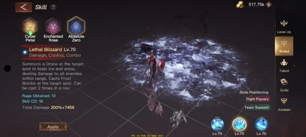 dark nemesis infinite quest styles