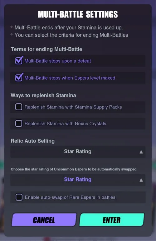 dislyte multi-battle settings