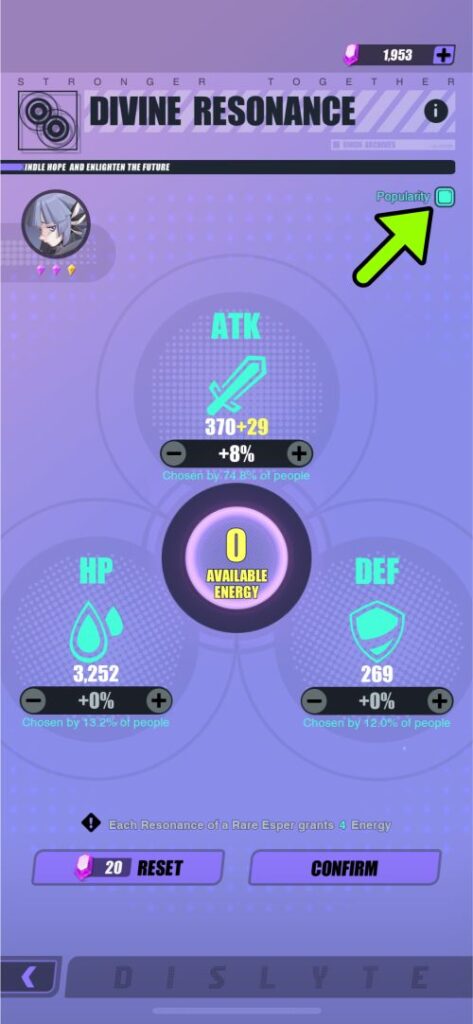 dislyte divine resonance