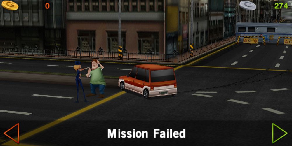 dr driving mission failed