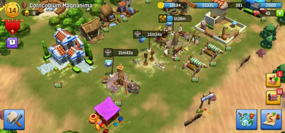 gladiator heroes training