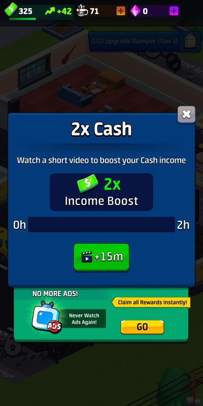 idle taxi tycoon cash income boost