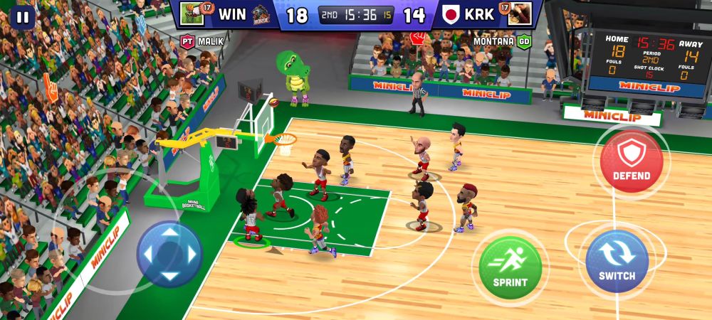 mini basketball 2v3 contested