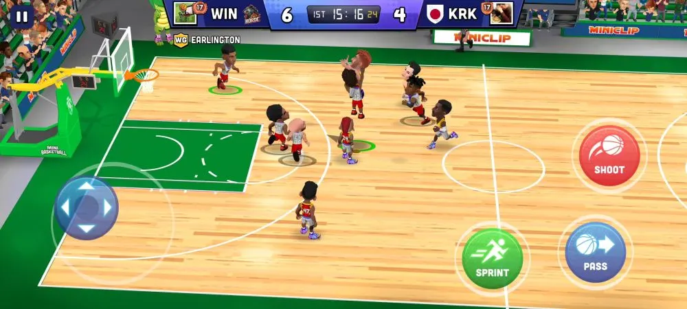 mini basketball block successful