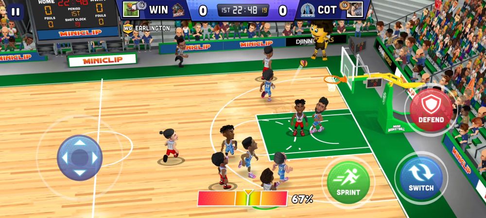mini basketball green aim