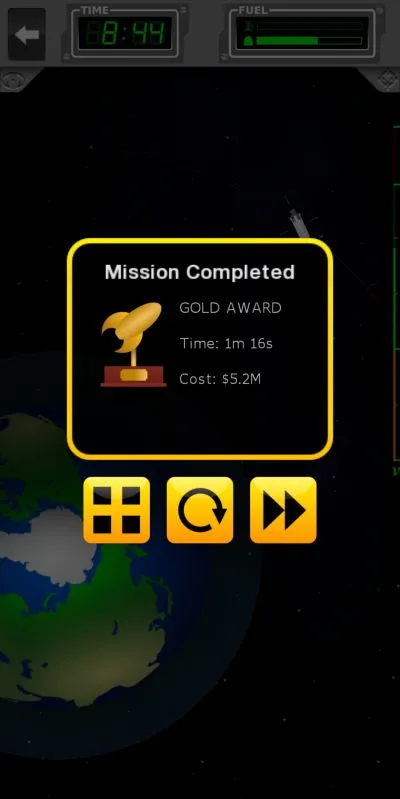 space agency mission completed