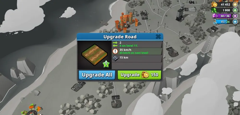transit king tycoon transport road upgrade