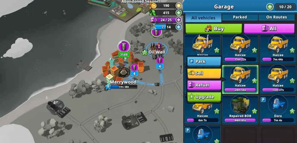 transit king tycoon transport vehicle management