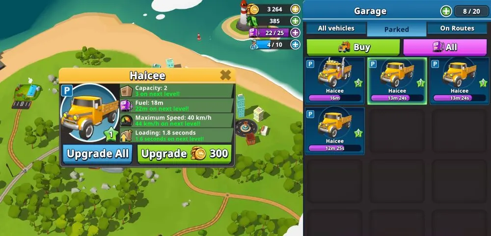 transit king tycoon transport vehicle upgrade