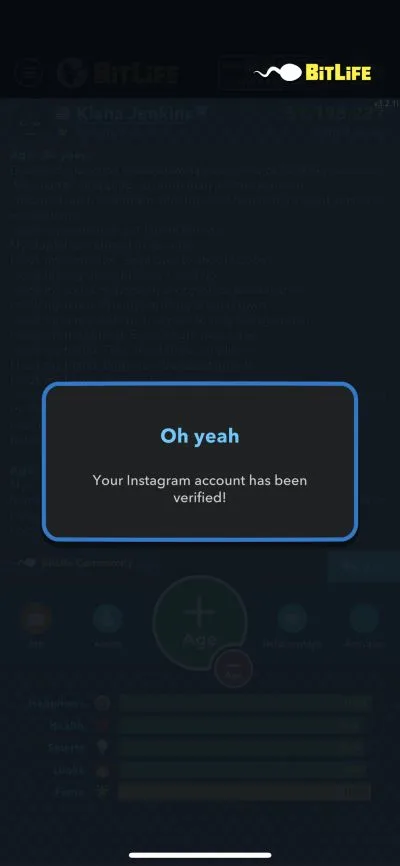 bitlife instagram account verification