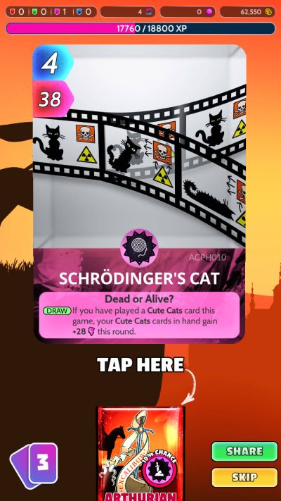 cards, universe and everything schrodinger's cat
