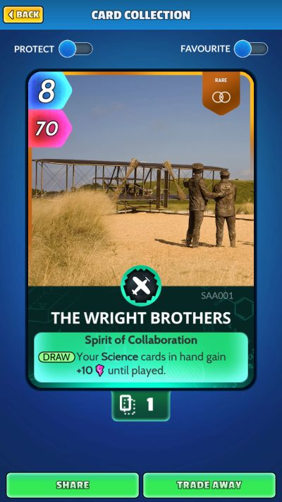 cards, universe and everything the wright brothers