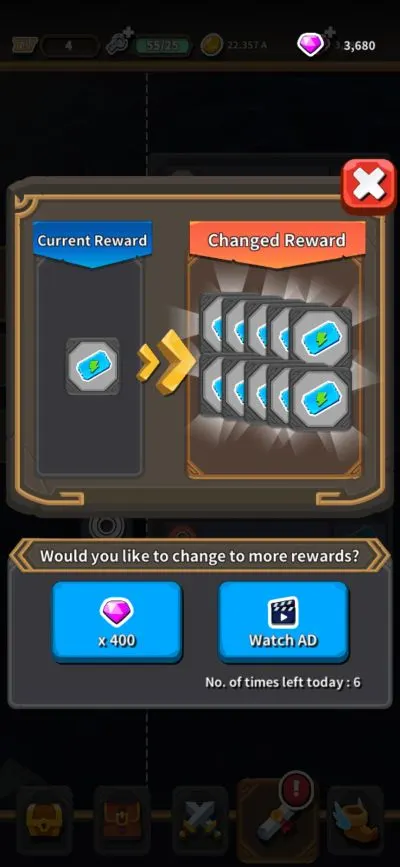 dungeon of gods extra rewards