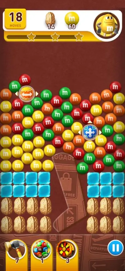 m&m's adventure empty combo meter