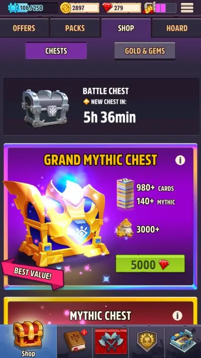 mythic legends battle chest