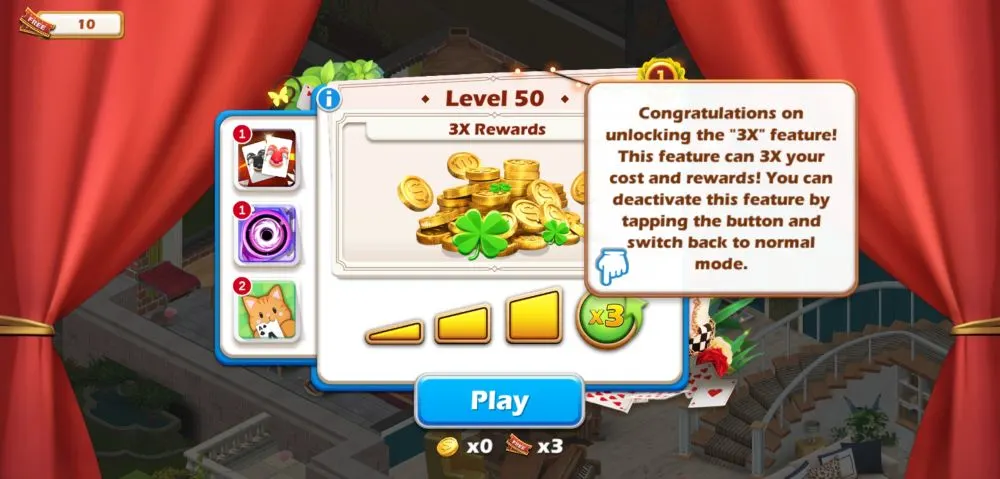 solitaire home design 3x rewards