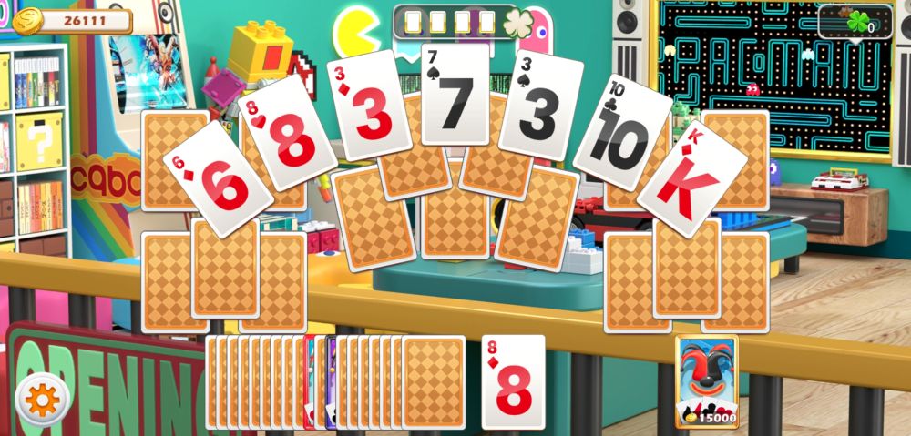 solitaire home design layout of cards