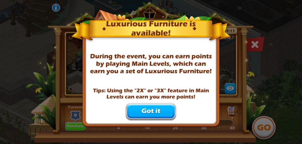solitaire home design rewards from limited time challenges
