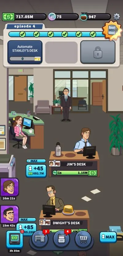 the office somehow we manage gameplay