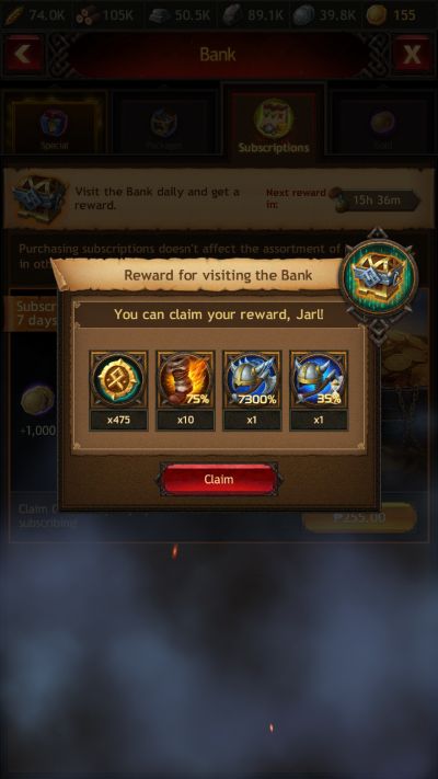 vikings war of clans bank chest