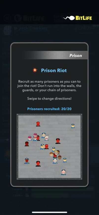 bitlife prison riot