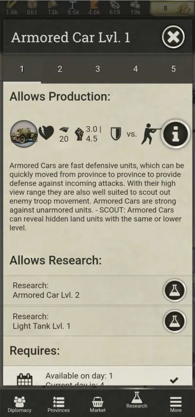 call of war armored car