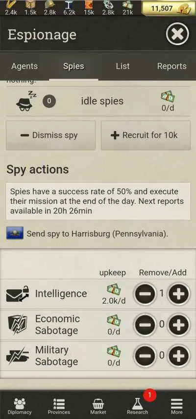 call of war intel effort