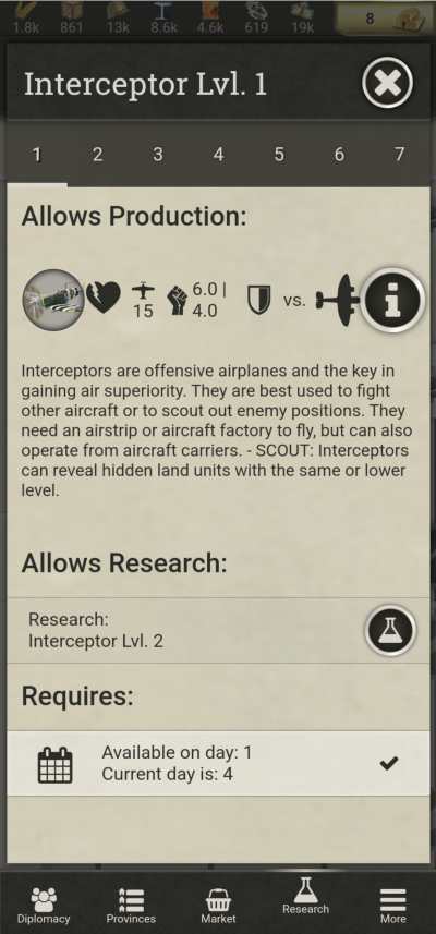 call of war interceptor