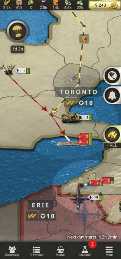 call of war map