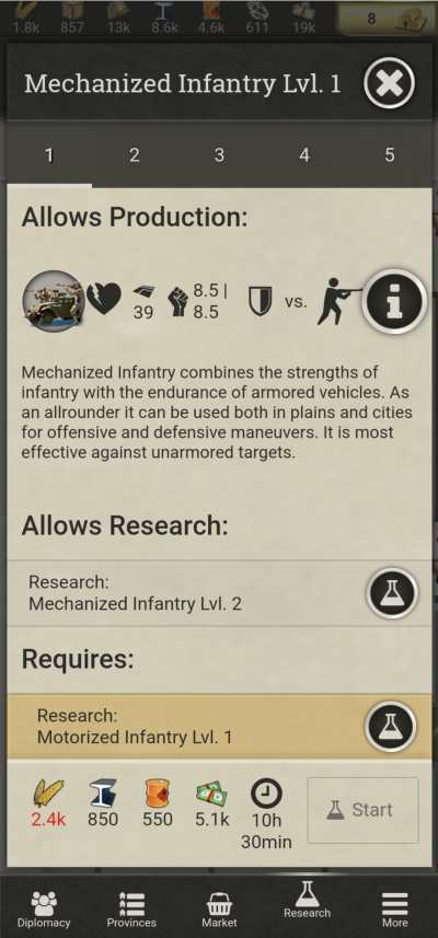 call of war mech infantry