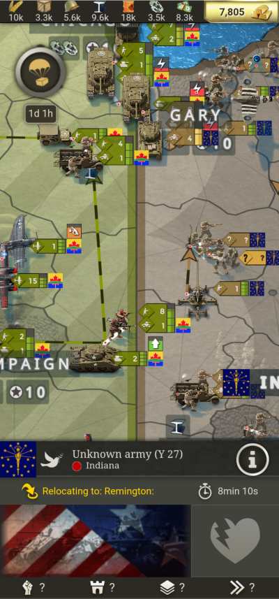 call of war share map