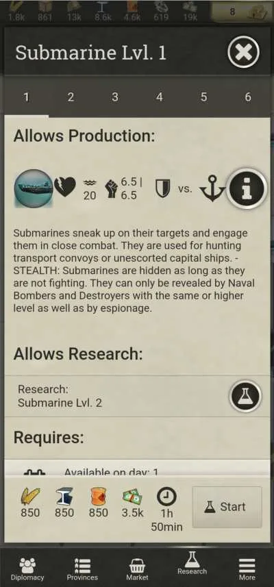 call of war submarine