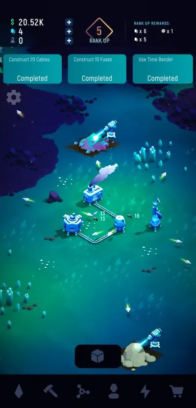 exominer idle miner universe objectives
